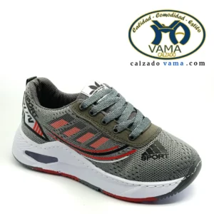 Malla gris/rojo VAMA sport