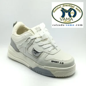 Tenis crema/gris J.O plano