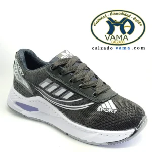Malla negra/blanca suela blanca VAMA sport