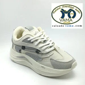 Tenis crema/gris J.O armani