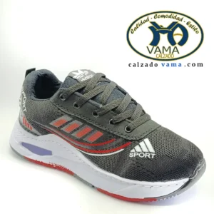 Malla negra/rojo suela blanca VAMA sport