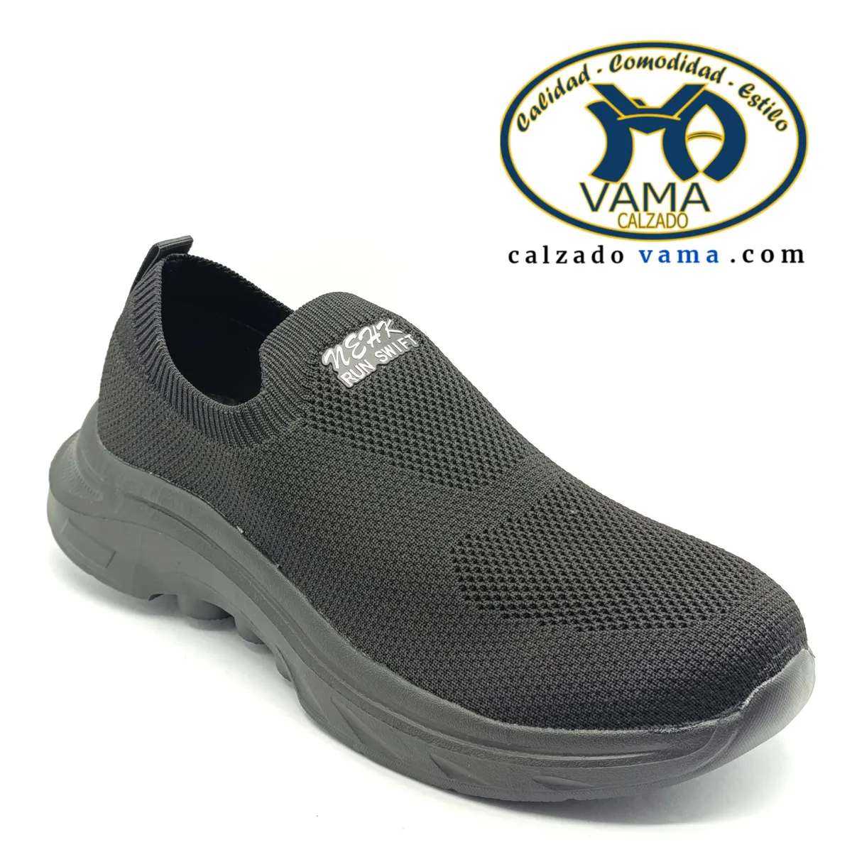 Media sin cordon negro suela eva